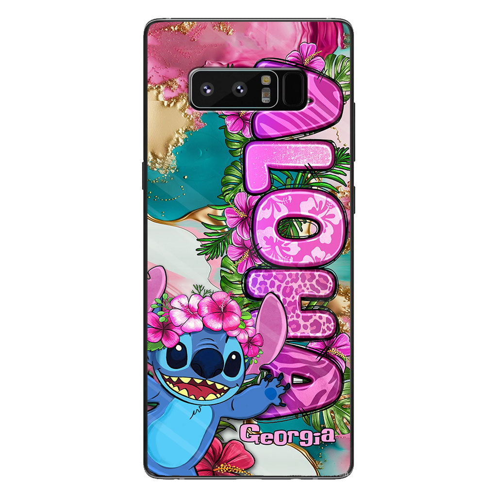Ohana Tropical Colorful Leopard - Personalized Ohana Phone case