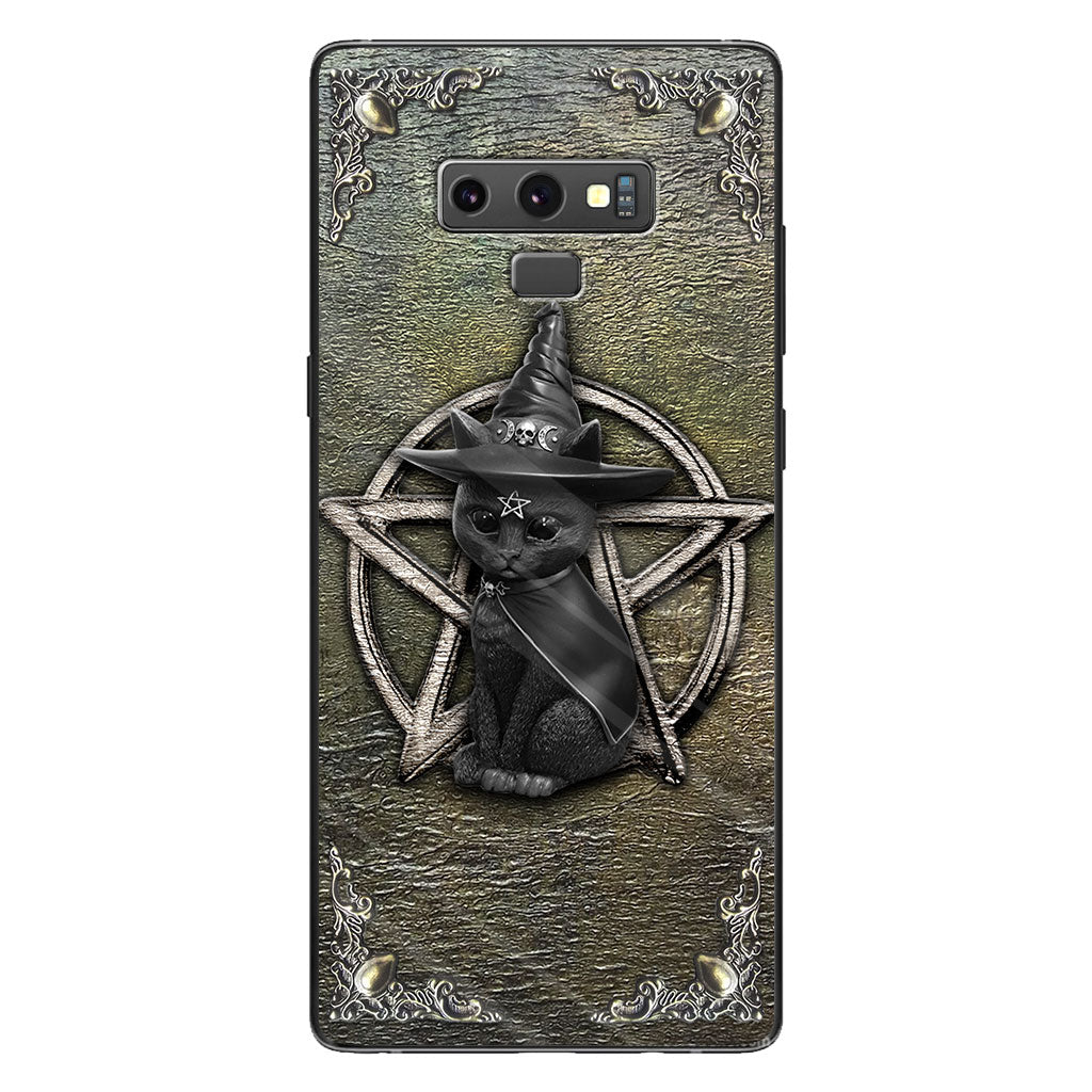 Mystical Witch - Personalized Halloween Black Cat Phone Case With 3D Pattern Print