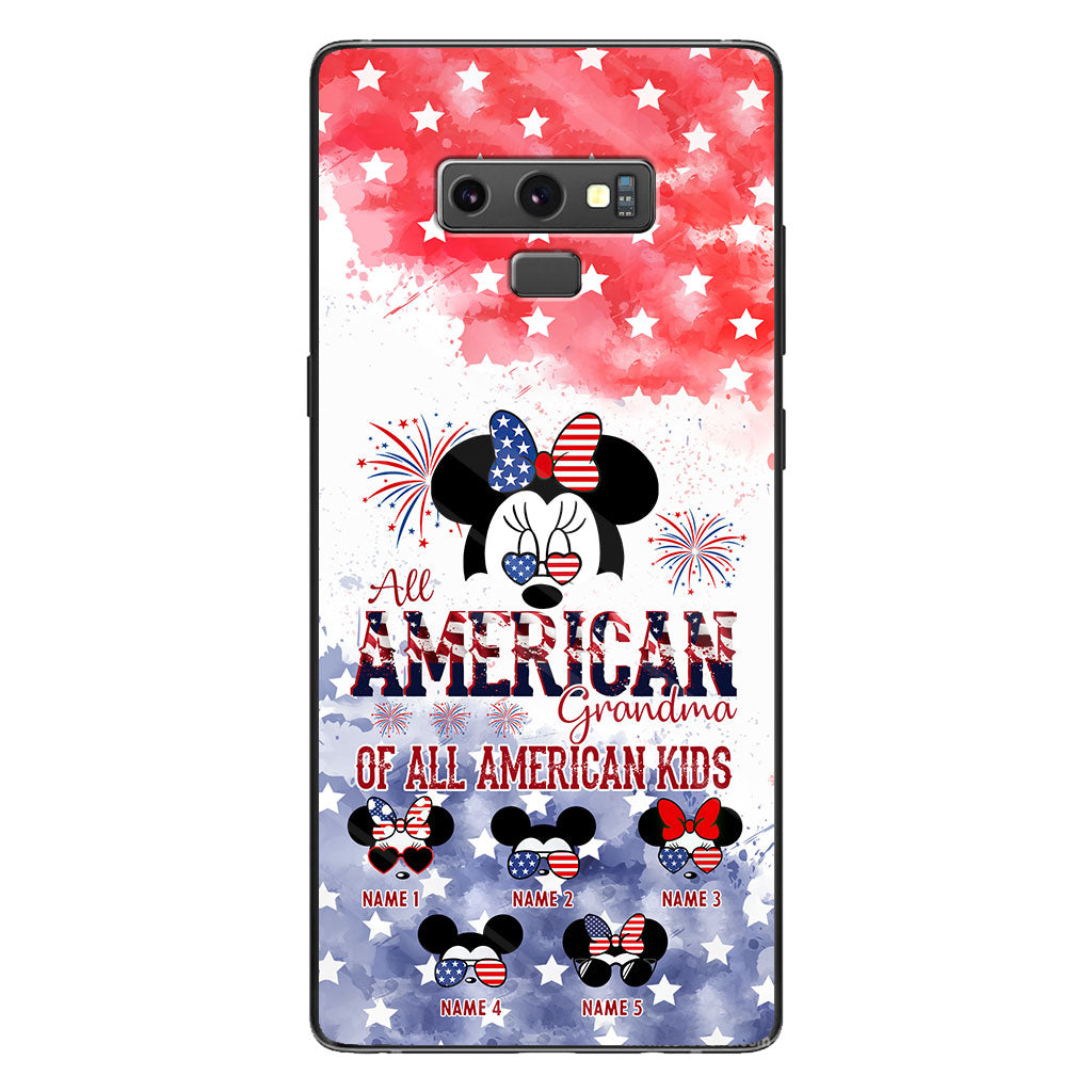All American Grandma - Personalized Independence Day Phone Case