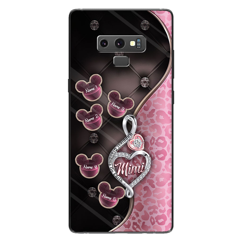 Happiest Grandma On Earth Rose Gold - Personalized Mother's Day Grandma Phone Case