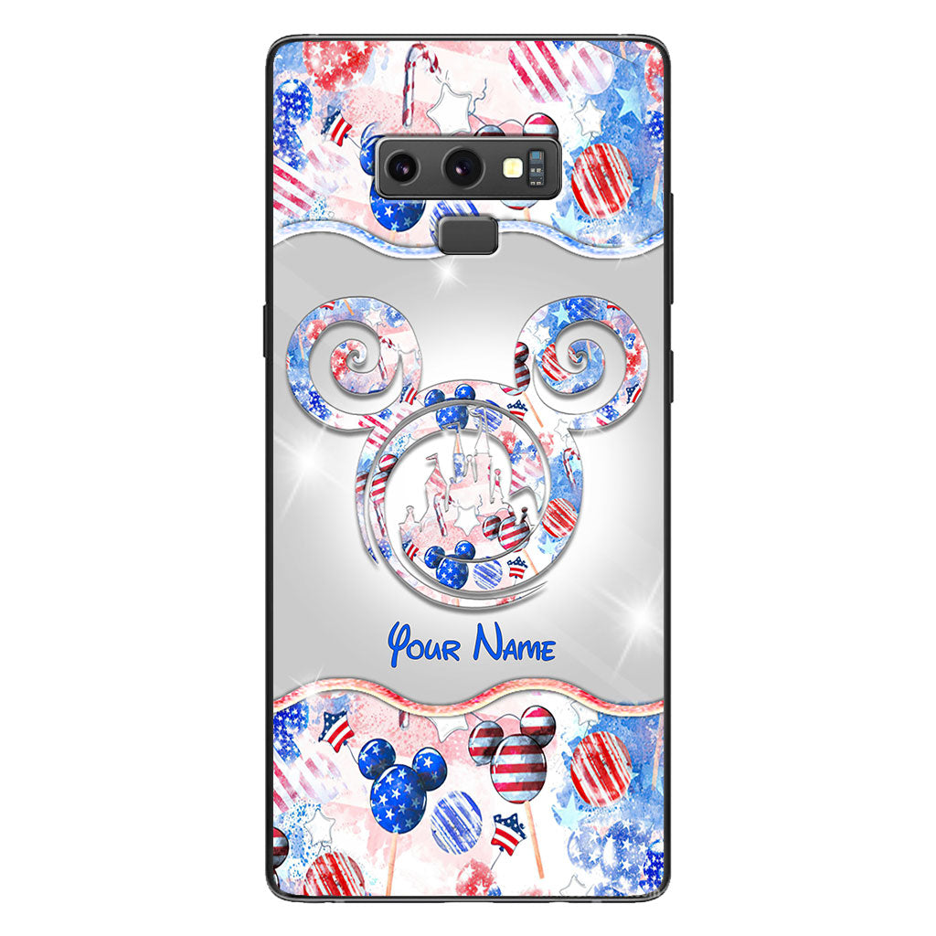 Happy 4th Of July - Personalized Independence Day Mouse Phone Case