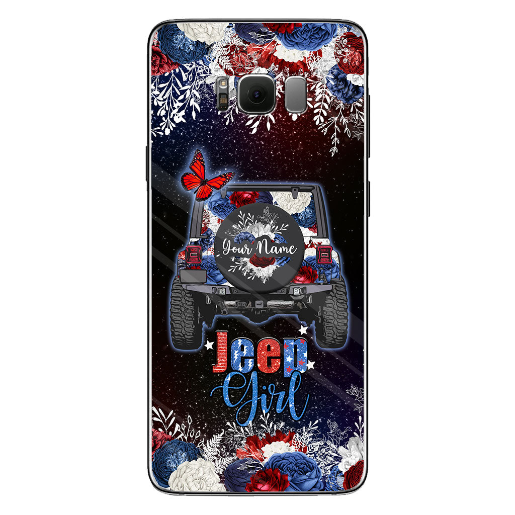 American Girl - Personalized Independence Day Car Phone Case