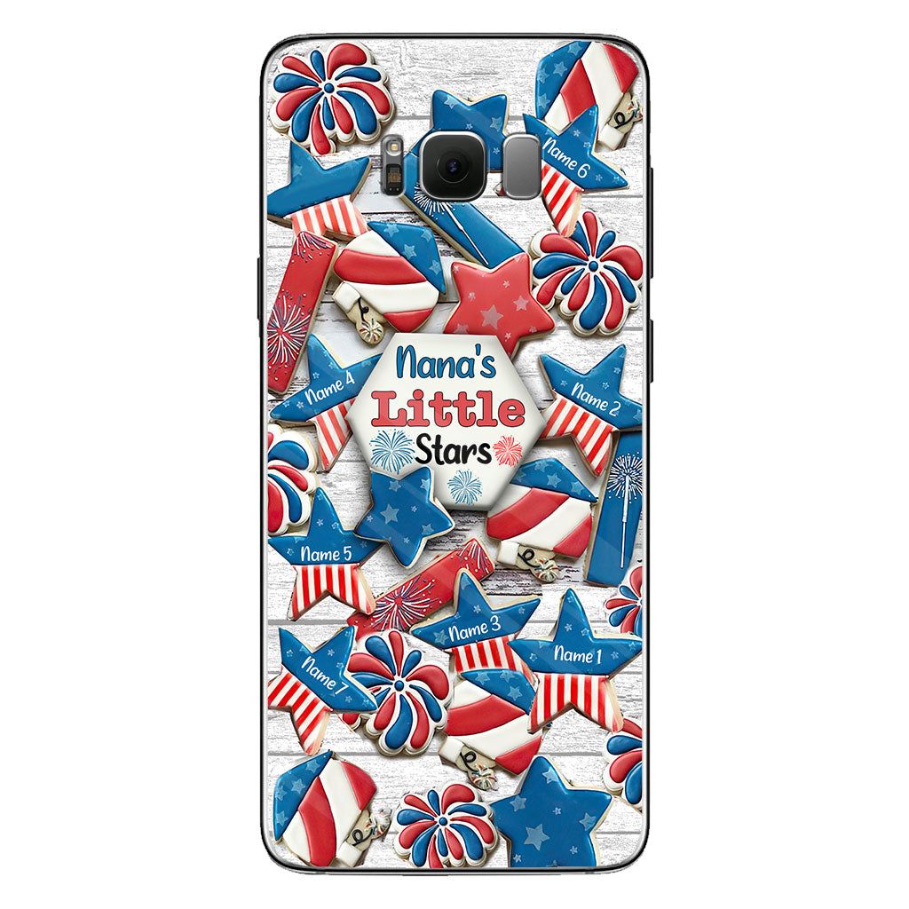 Nana's Little Stars - Personalized Independence Day Grandma Phone Case