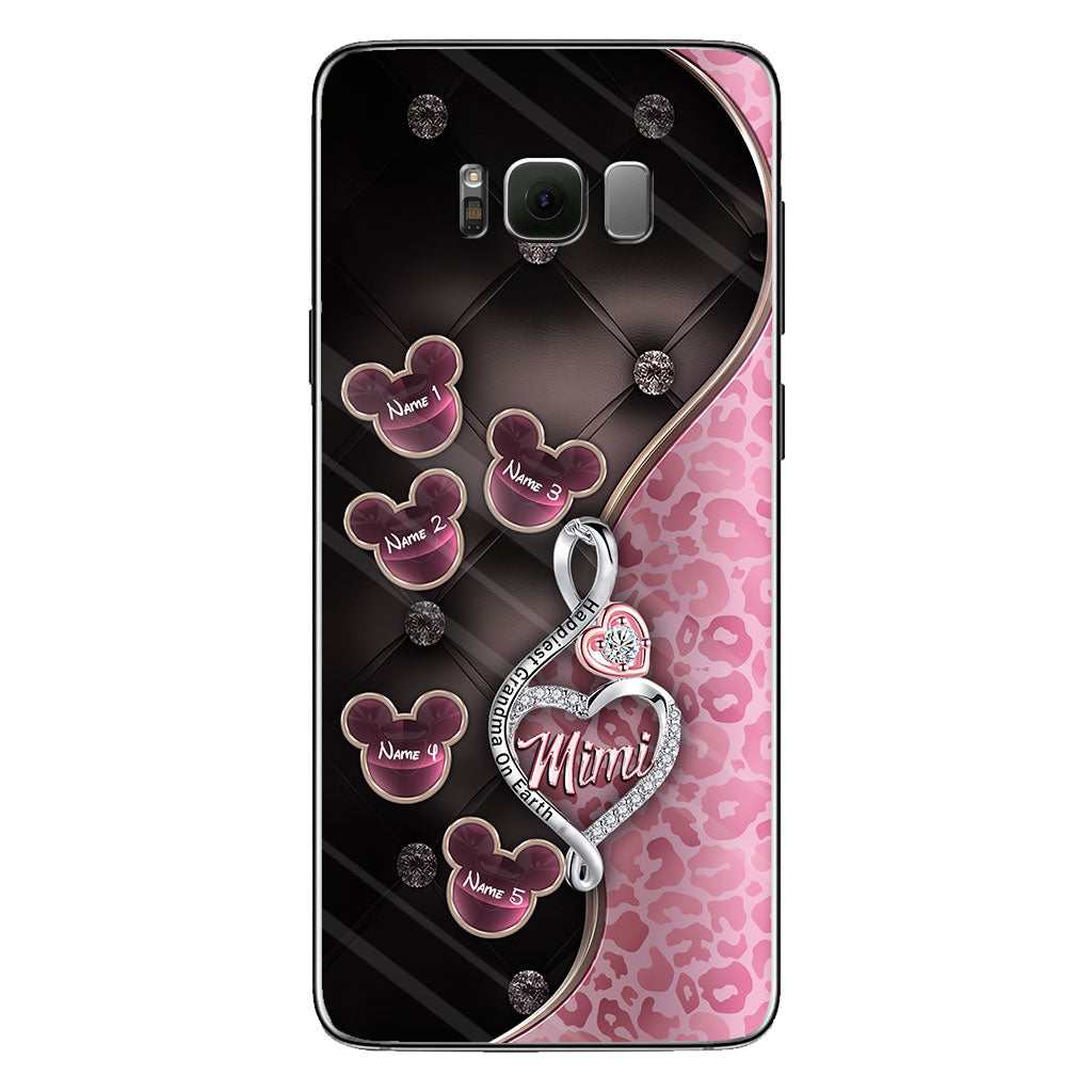 Happiest Grandma On Earth Rose Gold - Personalized Mother's Day Grandma Phone Case