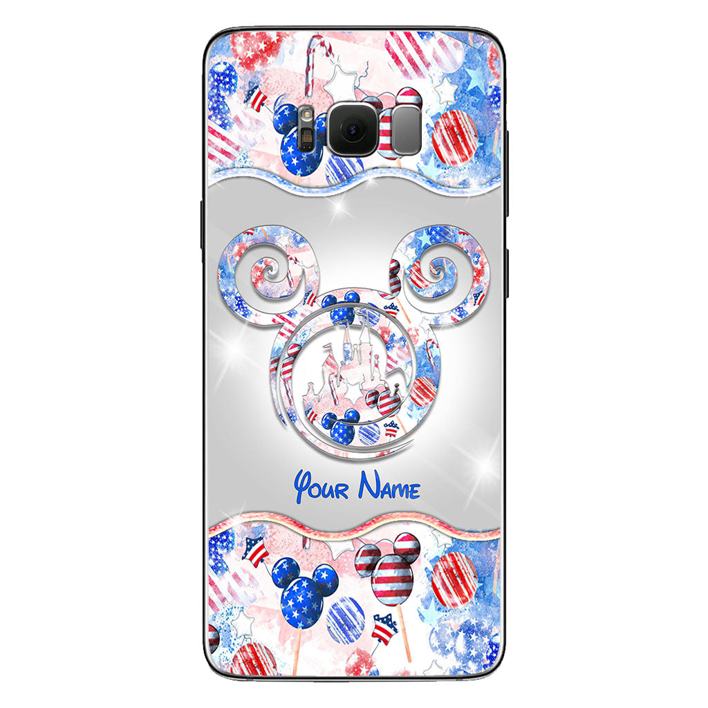 Happy 4th Of July - Personalized Independence Day Mouse Phone Case