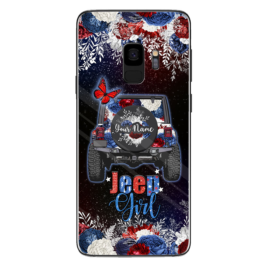 American Girl - Personalized Independence Day Car Phone Case