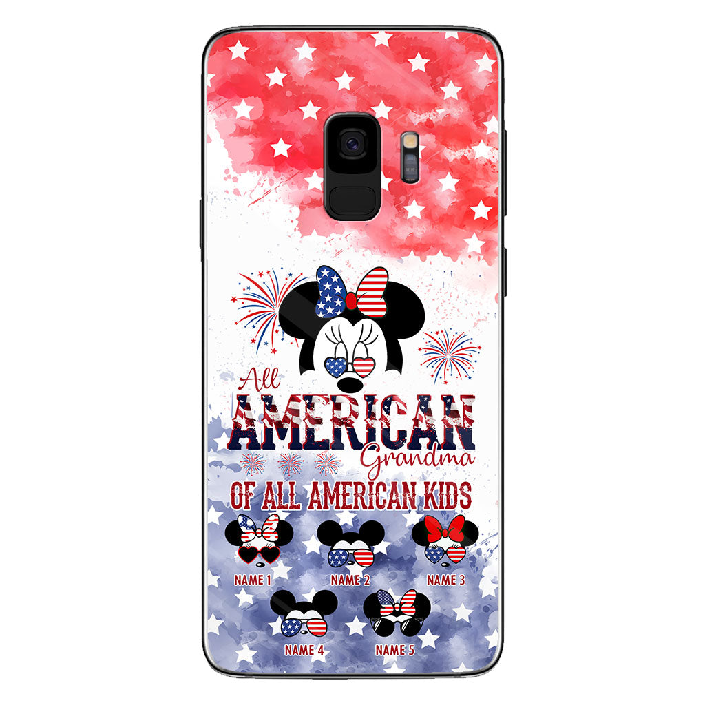 All American Grandma - Personalized Independence Day Phone Case
