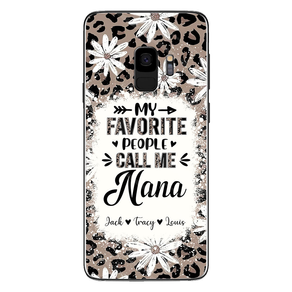 Daisy Leopard Grandma - Personalized Mother's Day Grandma Phone Case