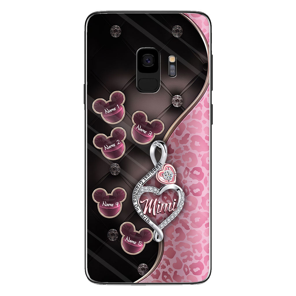 Happiest Grandma On Earth Rose Gold - Personalized Mother's Day Grandma Phone Case
