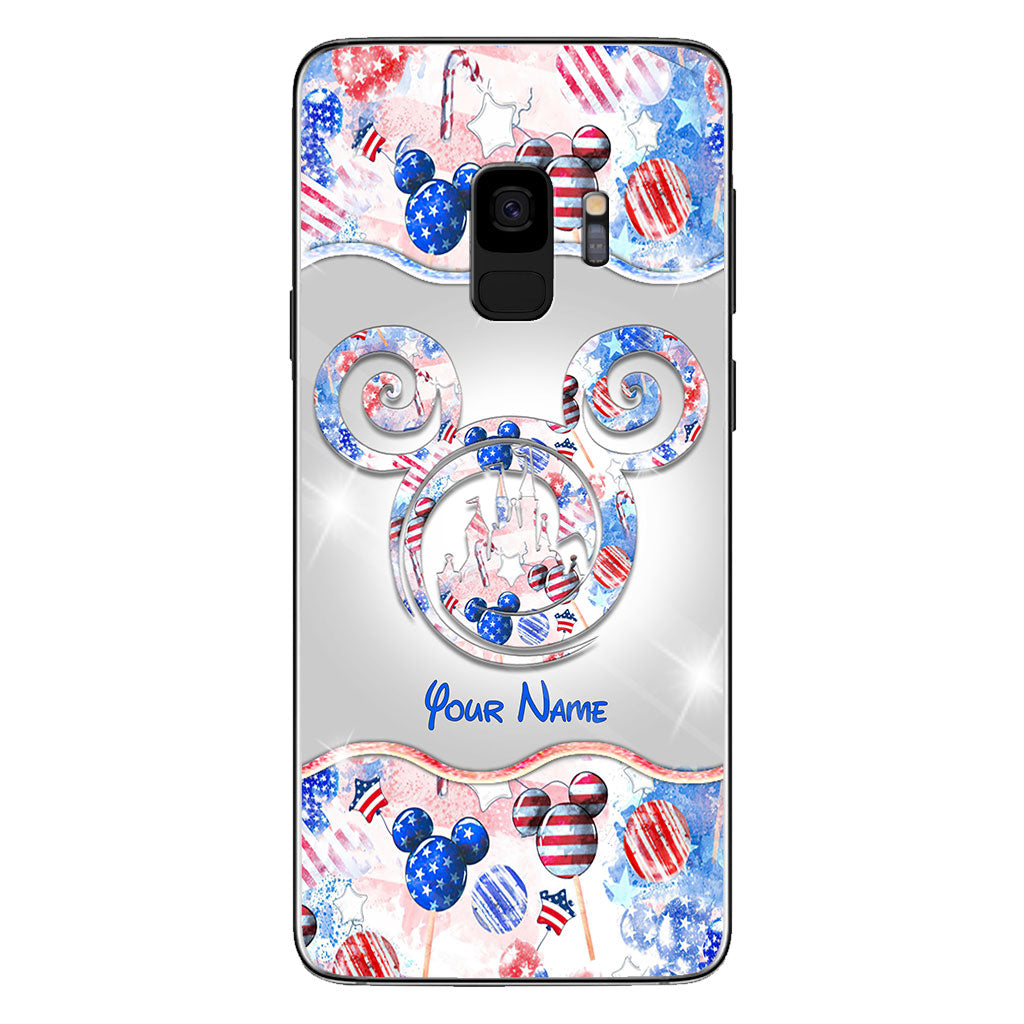 Happy 4th Of July - Personalized Independence Day Mouse Phone Case