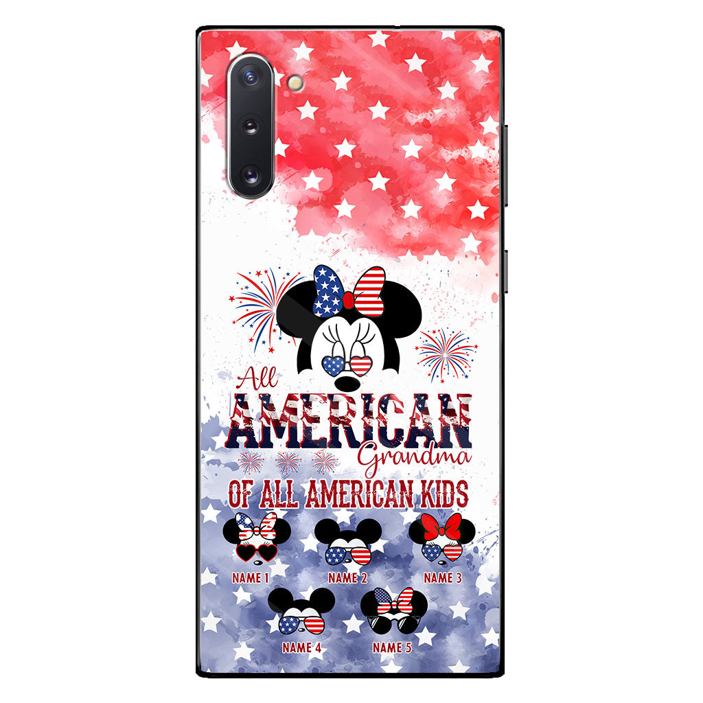 All American Grandma - Personalized Independence Day Phone Case