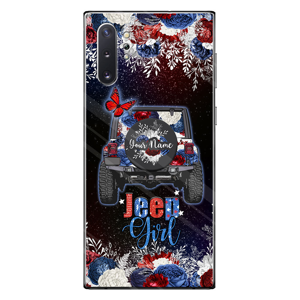 American Girl - Personalized Independence Day Car Phone Case