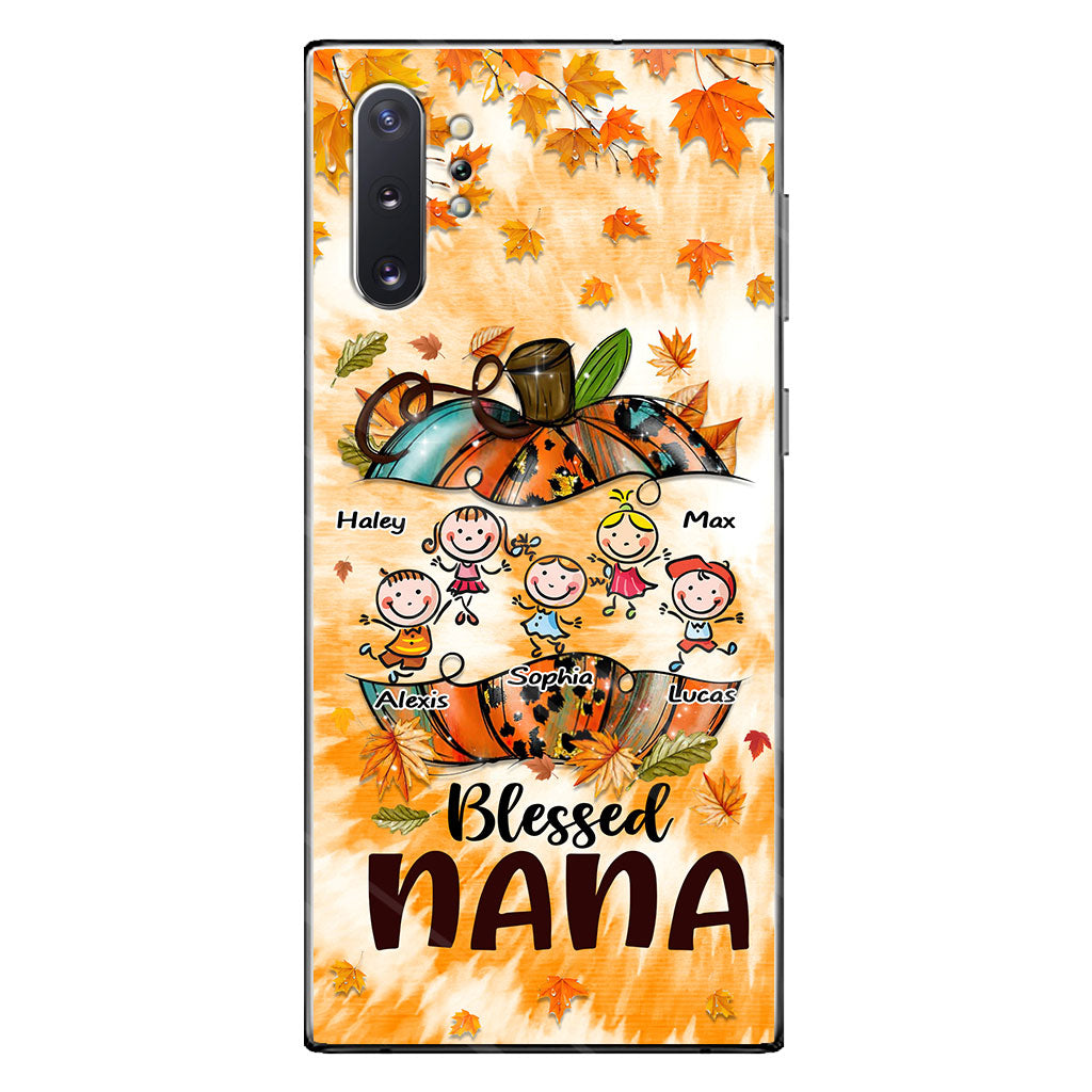 Blessed Nana - Personalized Thanksgiving Grandma Phone Case