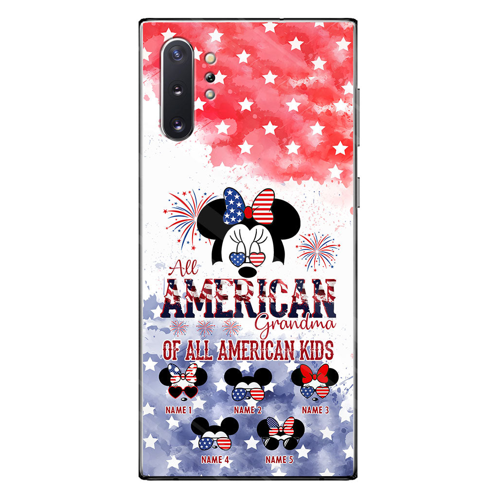 All American Grandma - Personalized Independence Day Phone Case
