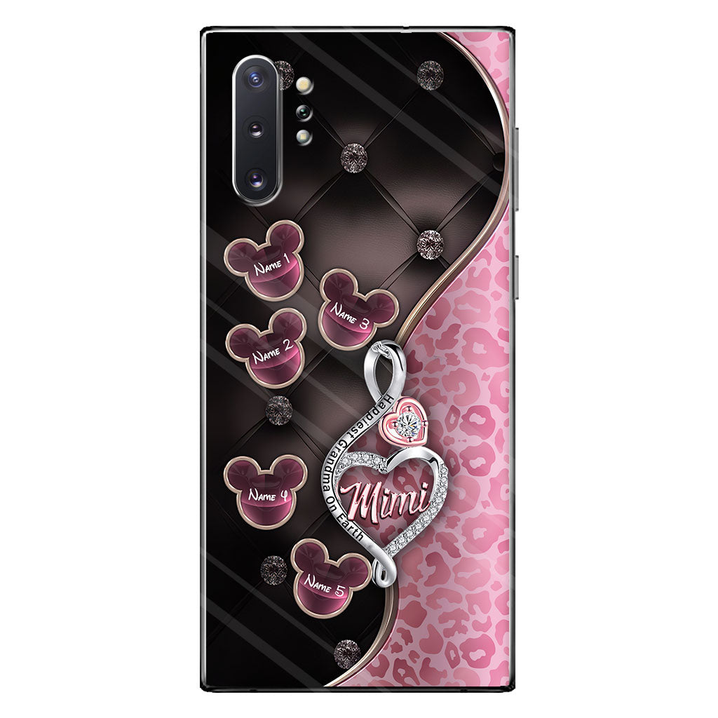 Happiest Grandma On Earth Rose Gold - Personalized Mother's Day Grandma Phone Case