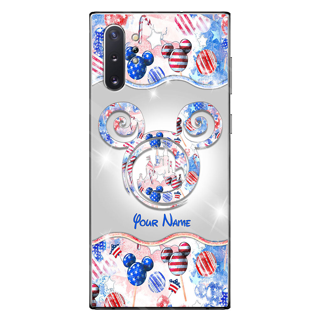 Happy 4th Of July - Personalized Independence Day Mouse Phone Case