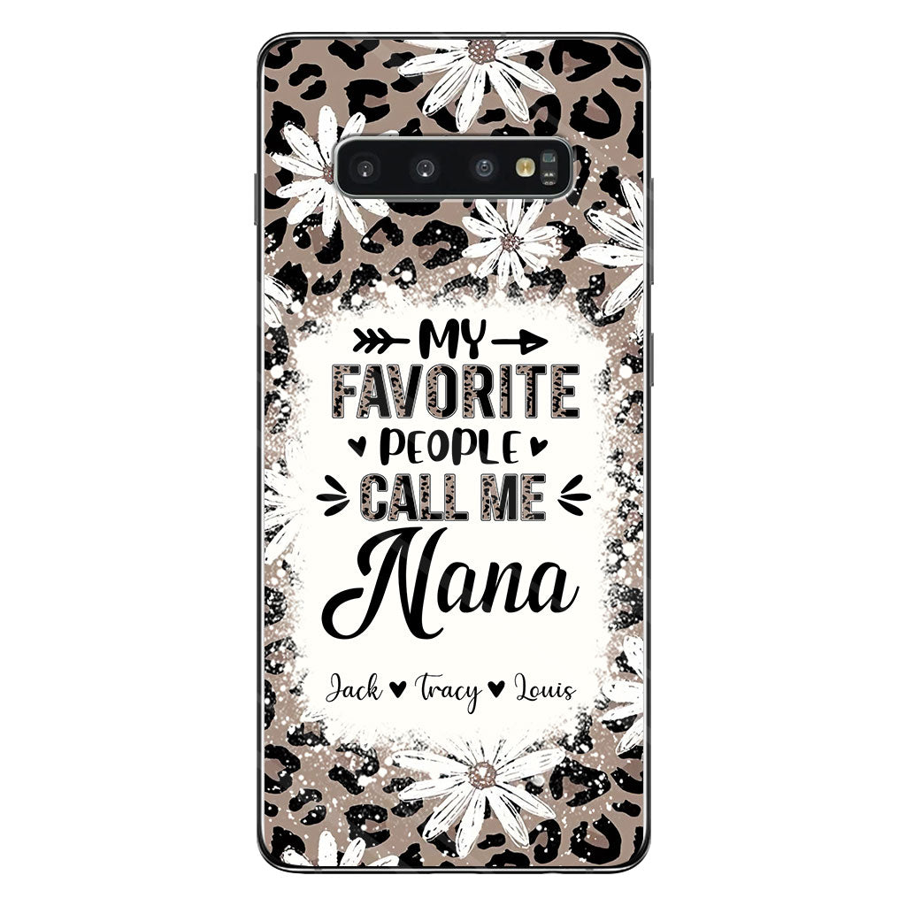 Daisy Leopard Grandma - Personalized Mother's Day Grandma Phone Case