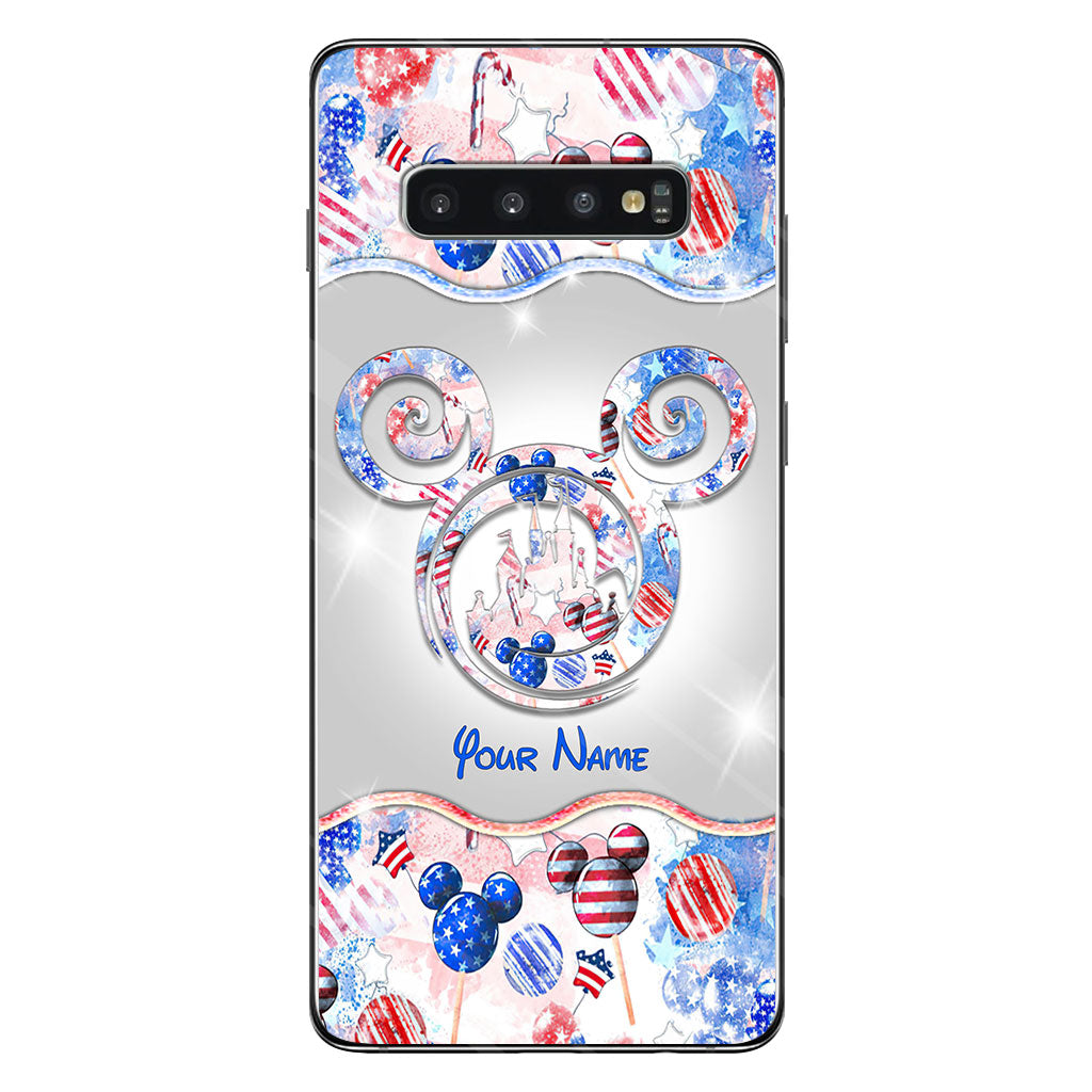 Happy 4th Of July - Personalized Independence Day Mouse Phone Case