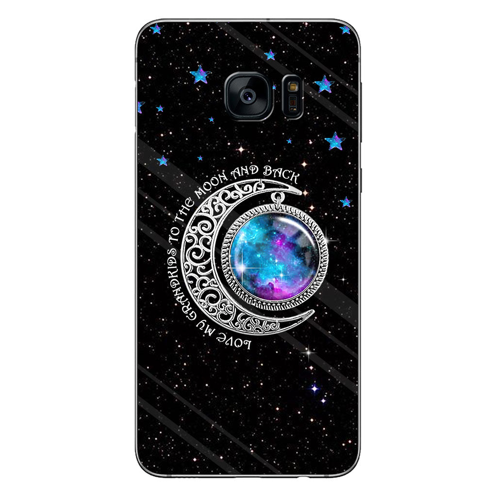 Love My Grandchildren To The Moon And Back - Grandma Personalized Phone Case