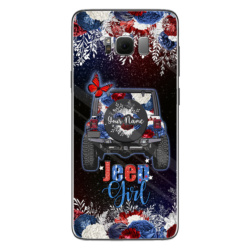 American Girl - Personalized Independence Day Car Phone Case