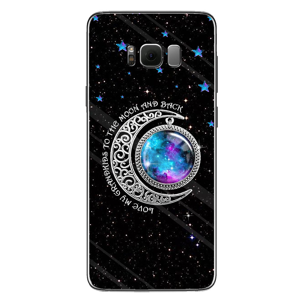 Love My Grandchildren To The Moon And Back - Grandma Personalized Phone Case