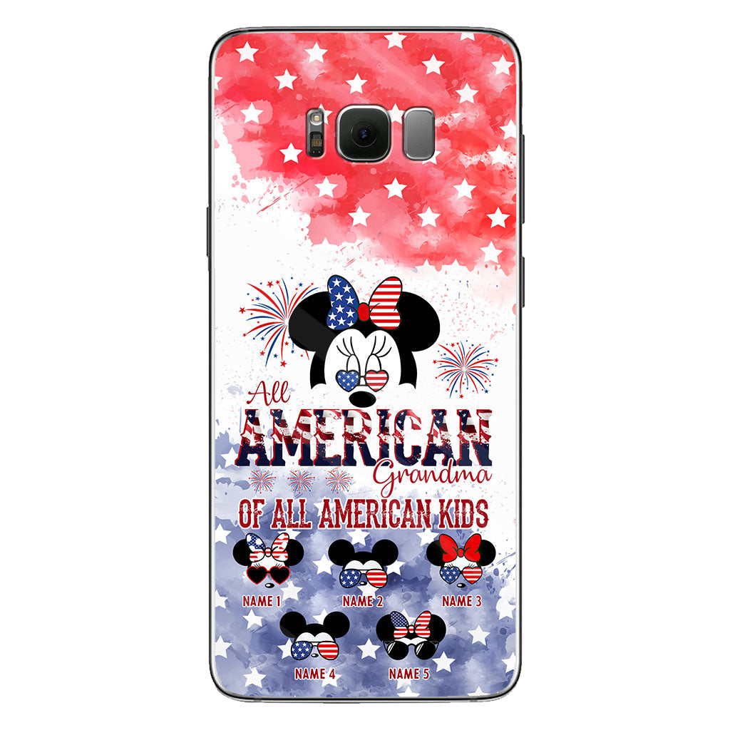 All American Grandma - Personalized Independence Day Phone Case