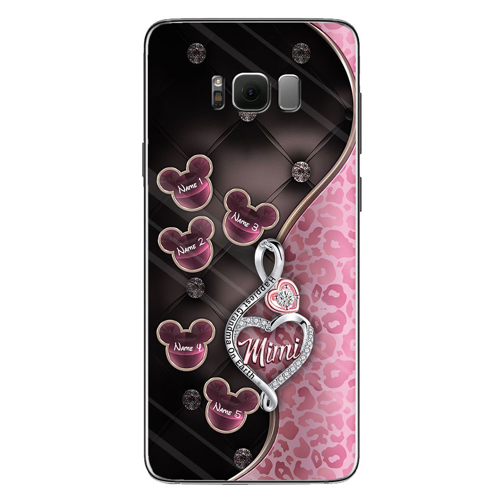 Happiest Grandma On Earth Rose Gold - Personalized Mother's Day Grandma Phone Case