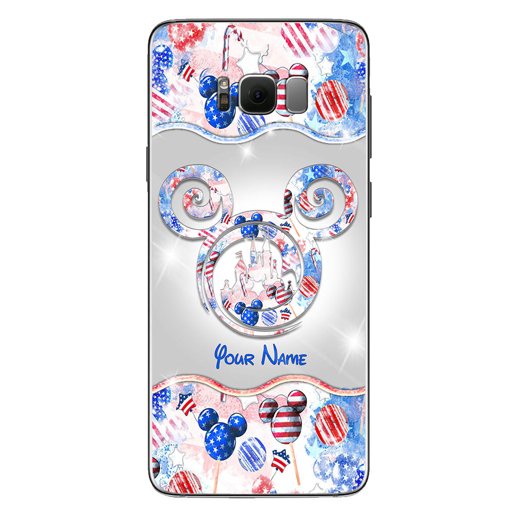 Happy 4th Of July - Personalized Independence Day Mouse Phone Case