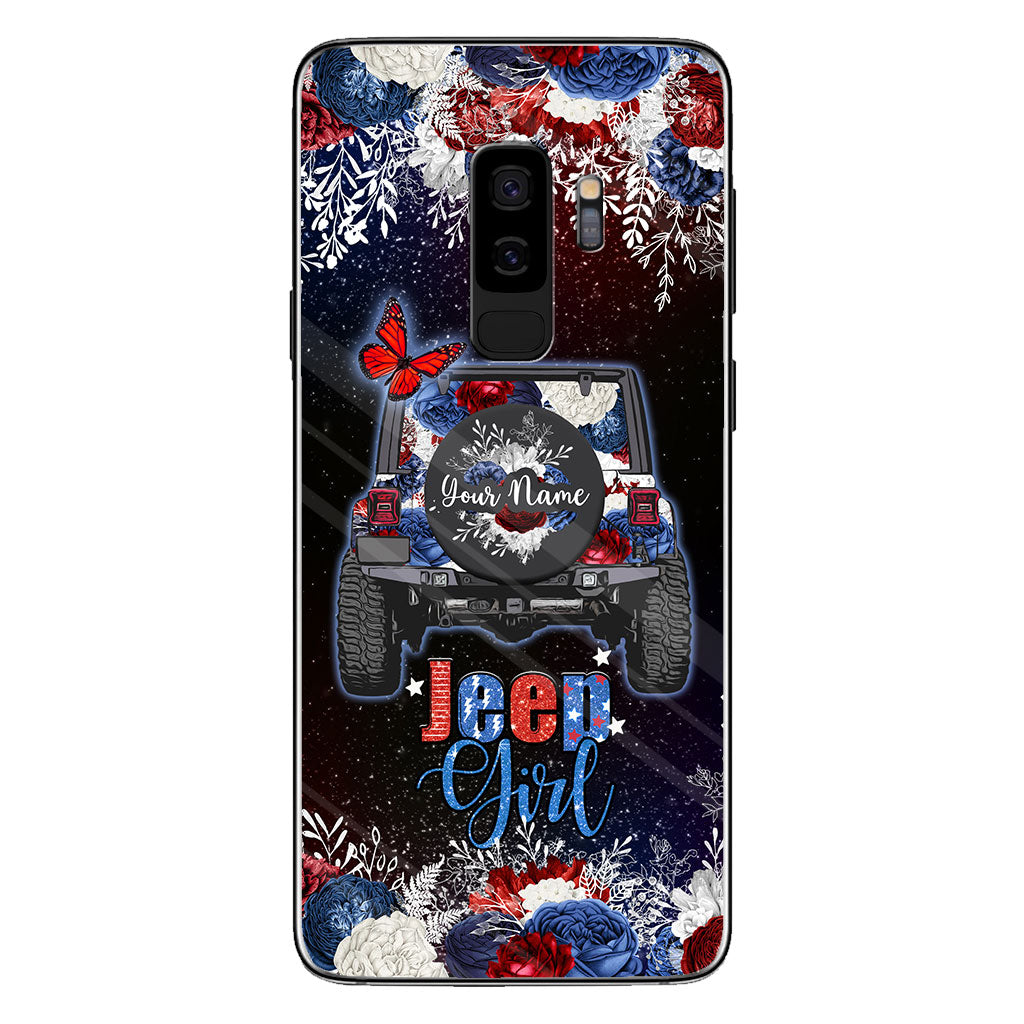 American Girl - Personalized Independence Day Car Phone Case