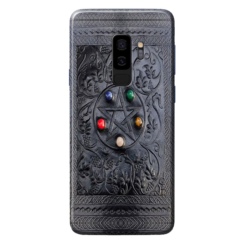 Salty Lil' Witch Leather Pattern Print Phone Case