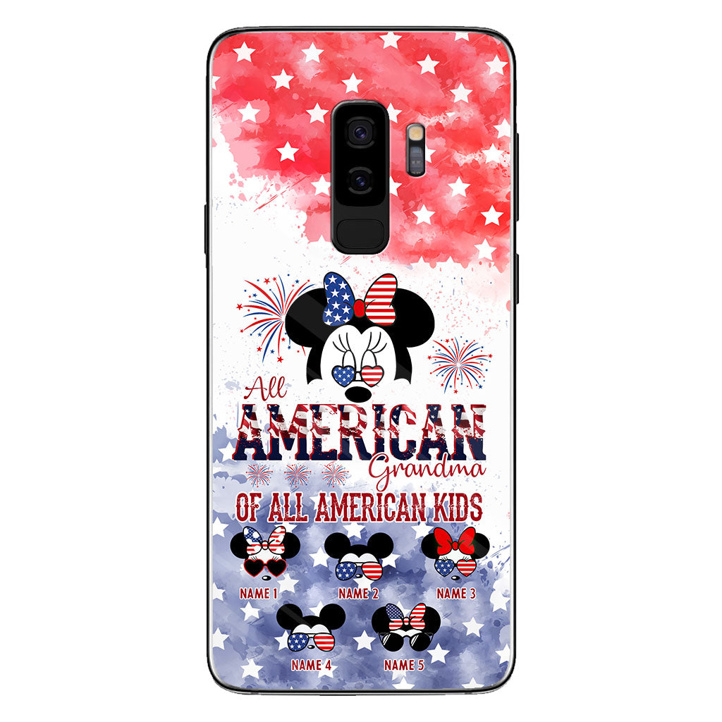 All American Grandma - Personalized Independence Day Phone Case