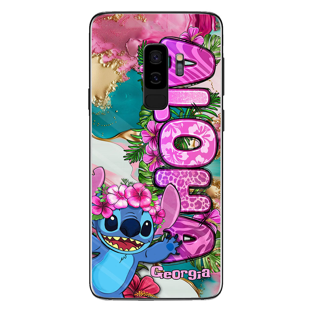 Ohana Tropical Colorful Leopard - Personalized Ohana Phone case