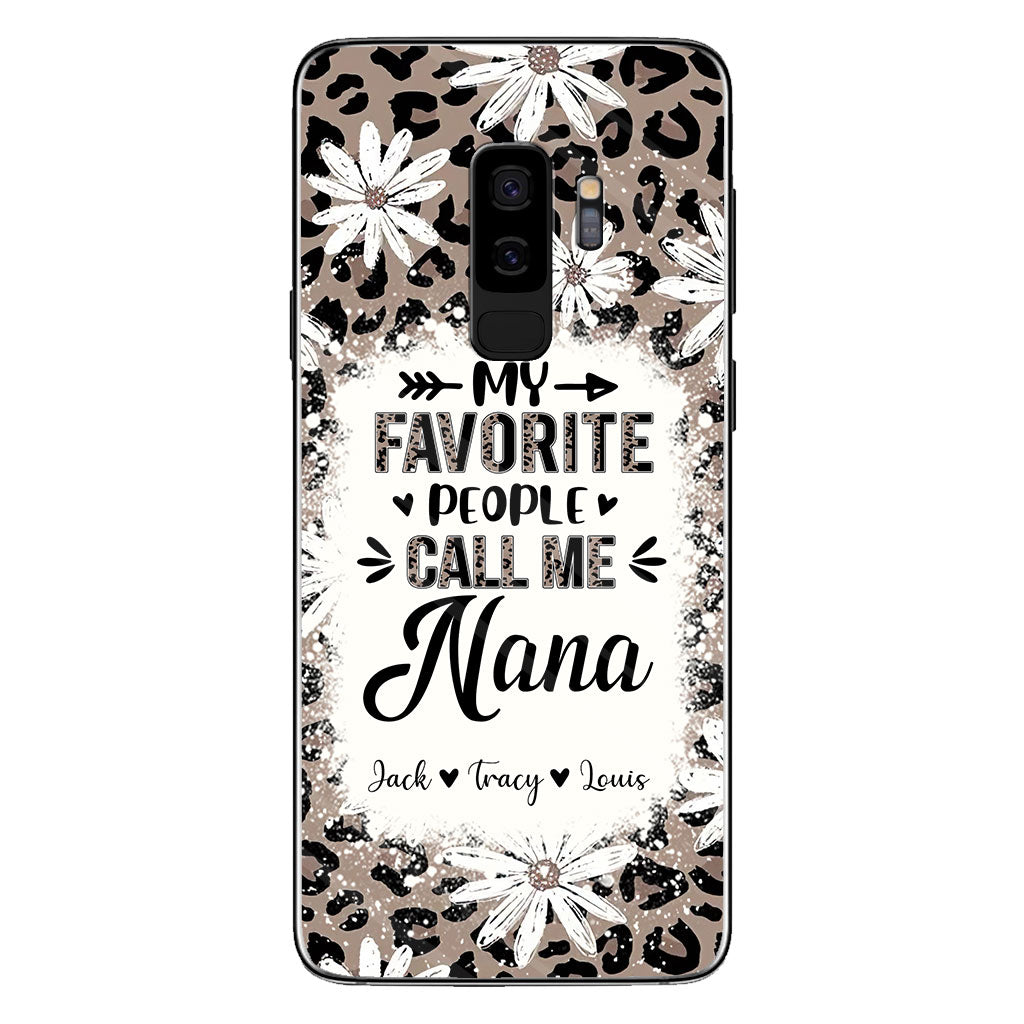 Daisy Leopard Grandma - Personalized Mother's Day Grandma Phone Case