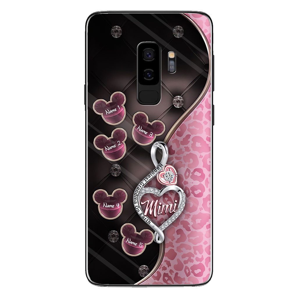 Happiest Grandma On Earth Rose Gold - Personalized Mother's Day Grandma Phone Case