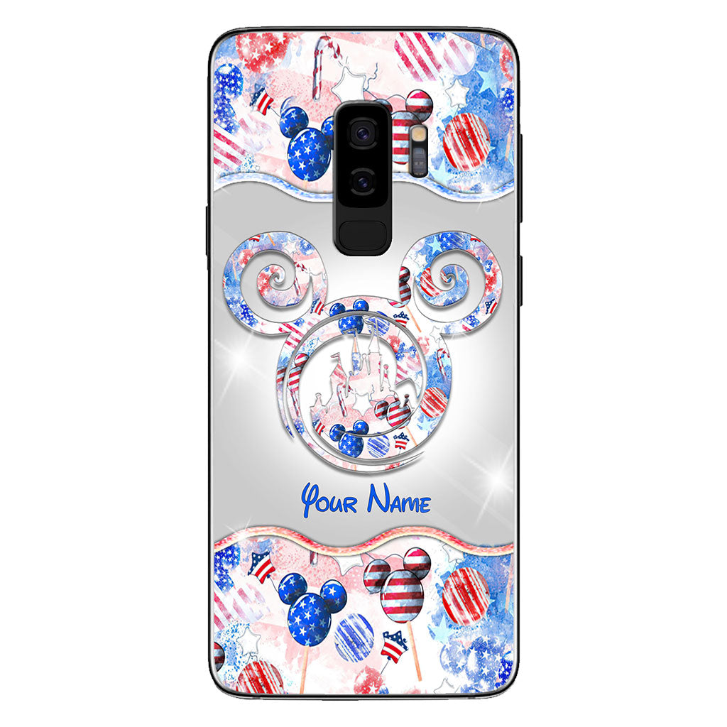 Happy 4th Of July - Personalized Independence Day Mouse Phone Case