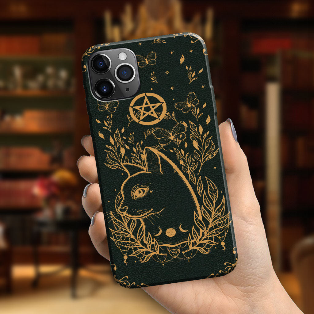 Lovely Little Witch Personalized Leather Pattern Print Phone Case