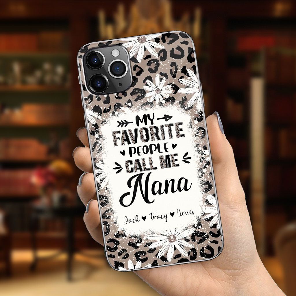 Daisy Leopard Grandma - Personalized Mother's Day Grandma Phone Case