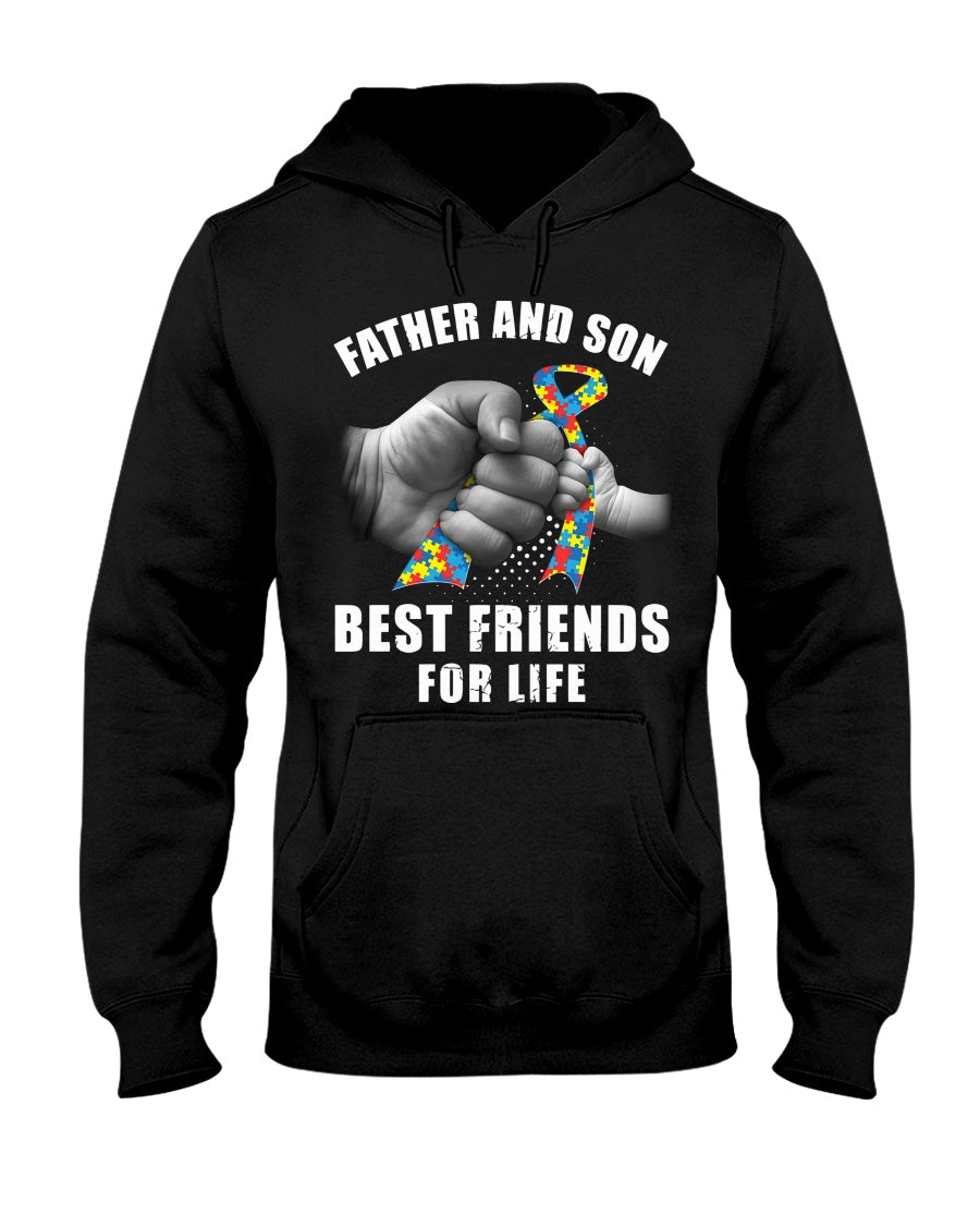 Father And Son Best Friends For Life - Autism Awareness T-shirt and Hoodie 0921