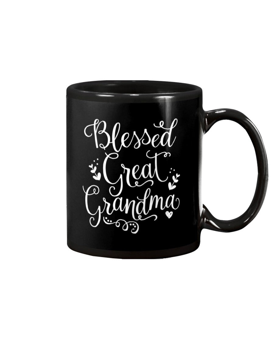 Cute Blessed Great Grandma Grandmother Gift - Grandma Mug 0921