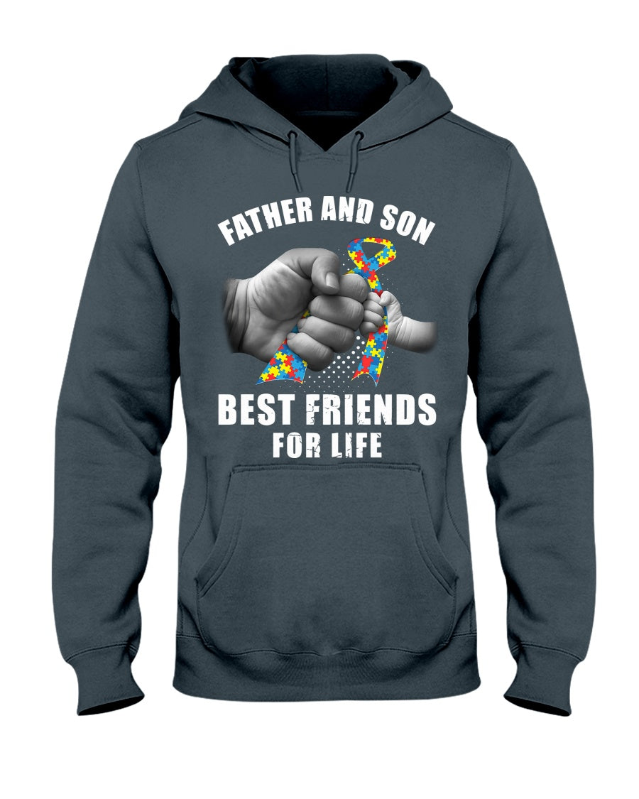 Father And Son Best Friends For Life - Autism Awareness T-shirt and Hoodie 0921