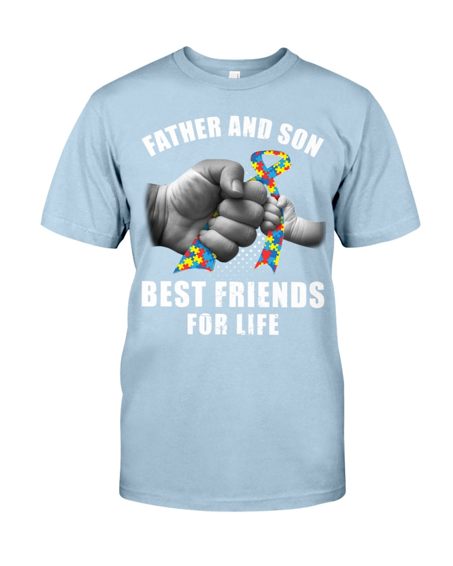 Father And Son Best Friends For Life - Autism Awareness T-shirt and Hoodie 0921