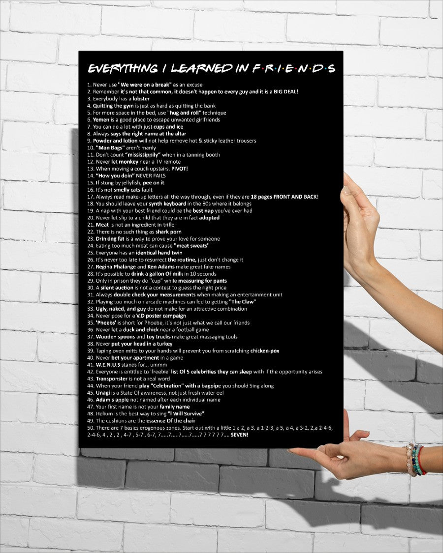 Everything I Learned - Canvas And Poster 1122