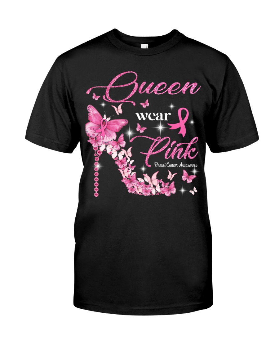 Queen Wear Pink - Breast Cancer Awareness T-shirt and Hoodie 0822