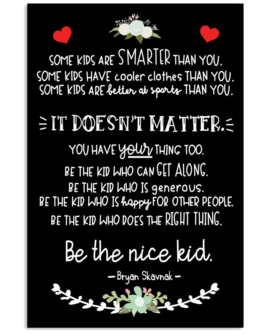 Be A Nice Kid - Family Poster 0921
