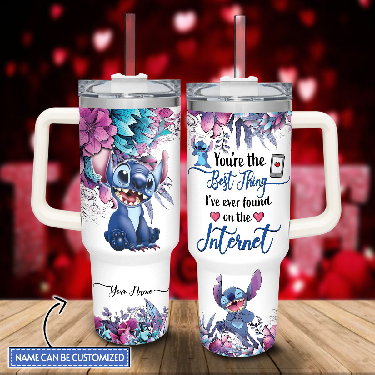 You're The Best Thing I've Ever Found Personalized Ohana Tumbler With Handle 0224