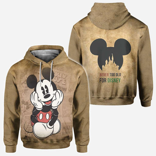 Never Too Old Mouse All Over Shirts