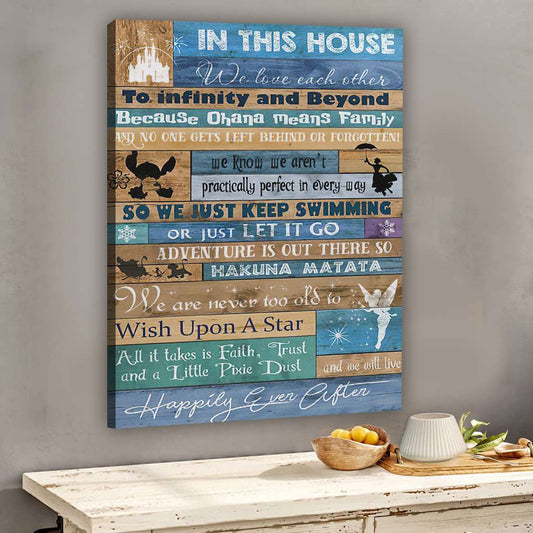 In This House Mouse Canvas And Poster