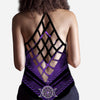 Salty Lil&#39; Witch Purple Triple Moon - Personalized Witch Cross Tank Top