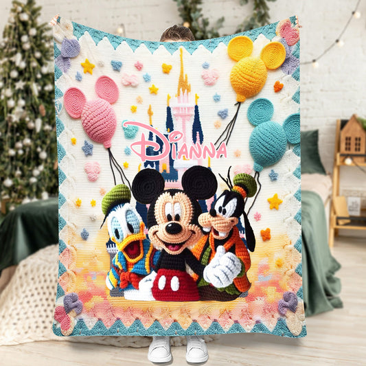 Magical Mouse Ears - Personalized Mouse Blanket