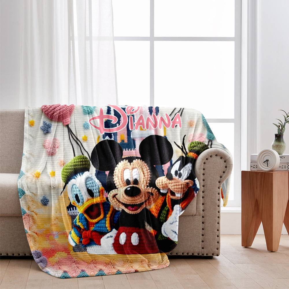 Magical Mouse Ears - Personalized Mouse Blanket